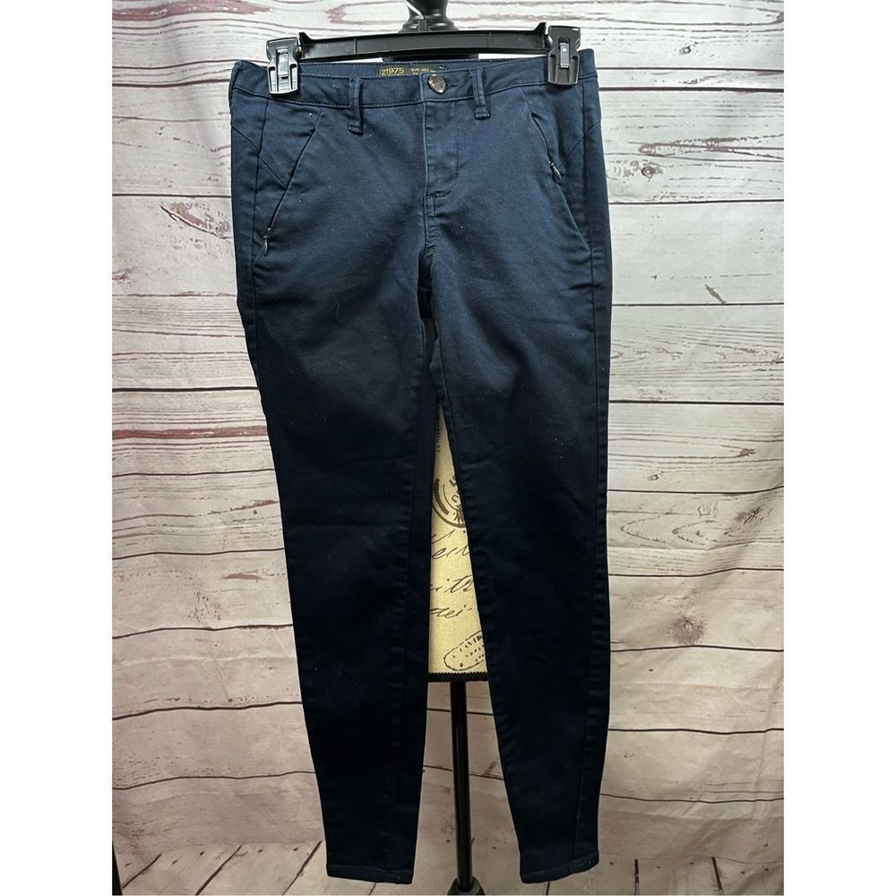 Zara Basic navy blue skinny‎ jeans size 2 (#1866)